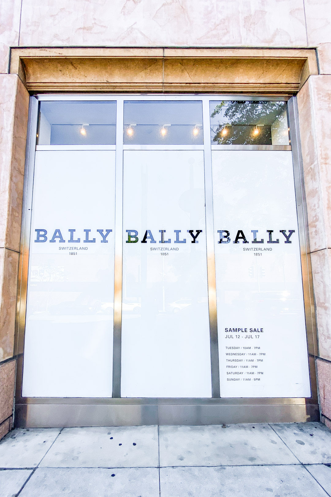 Bally Sample Sale